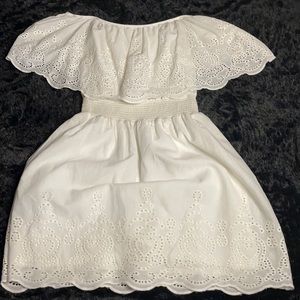 White off the shoulder dress